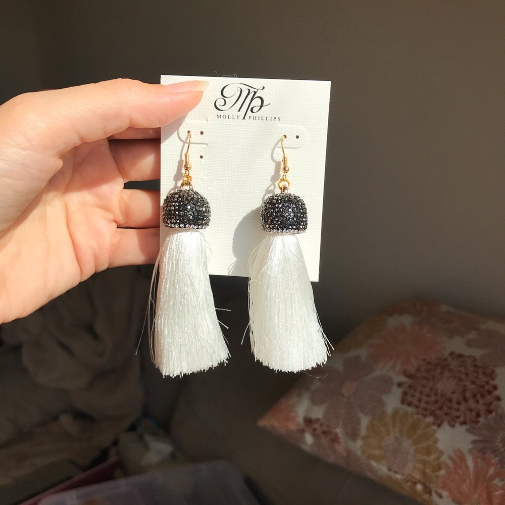 Jacquline Tassel Earrings - Picture 2 of 3